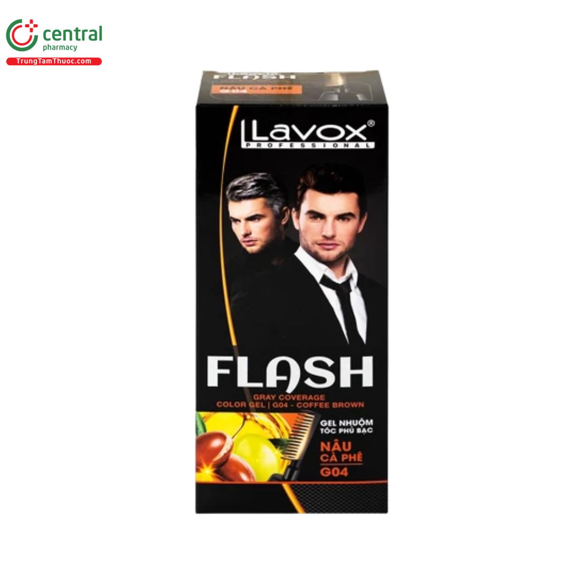 gel nhuom toc phu bac lavox flash nau ca phe g04 4 K4138