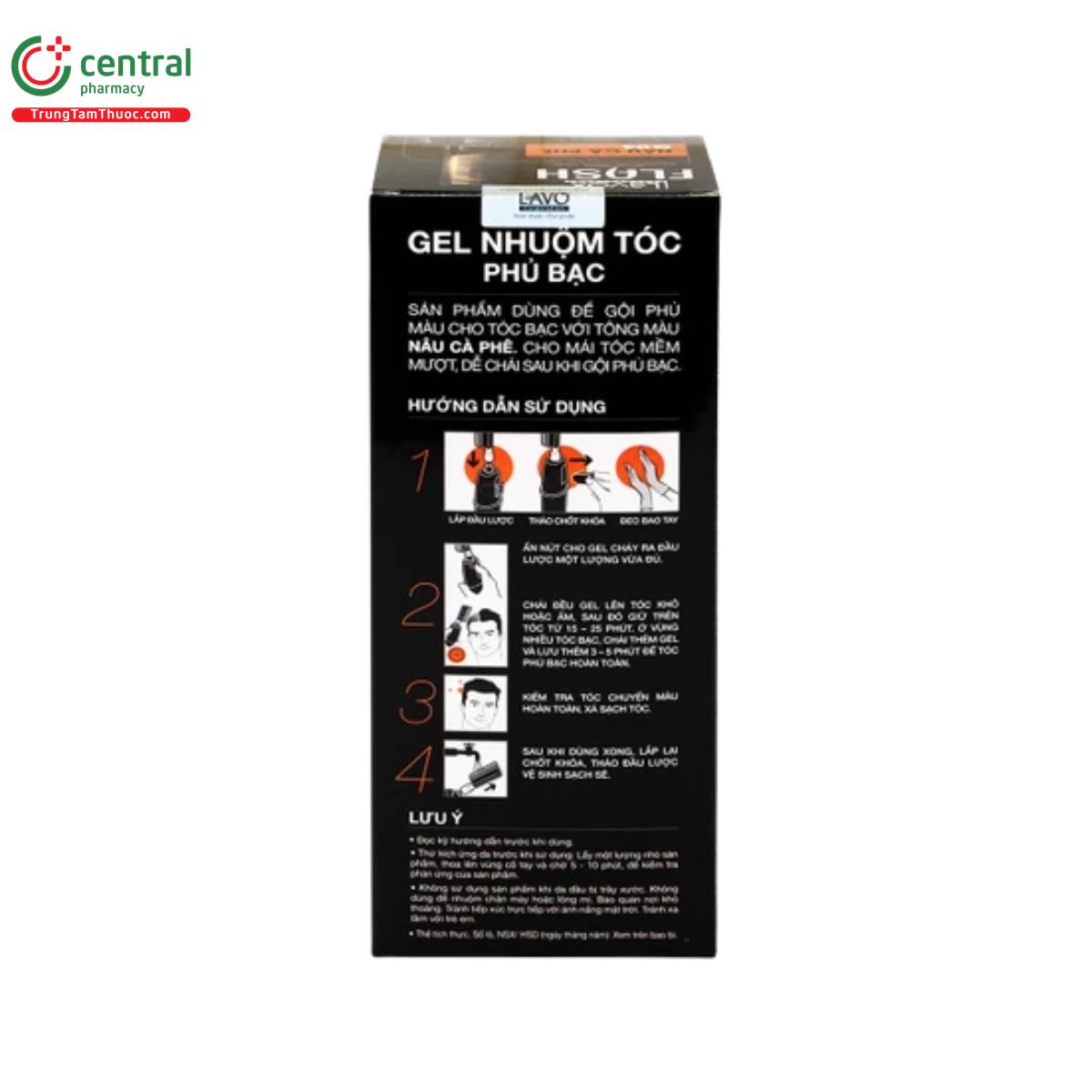 gel nhuom toc phu bac lavox flash nau ca phe g04 8 S7356