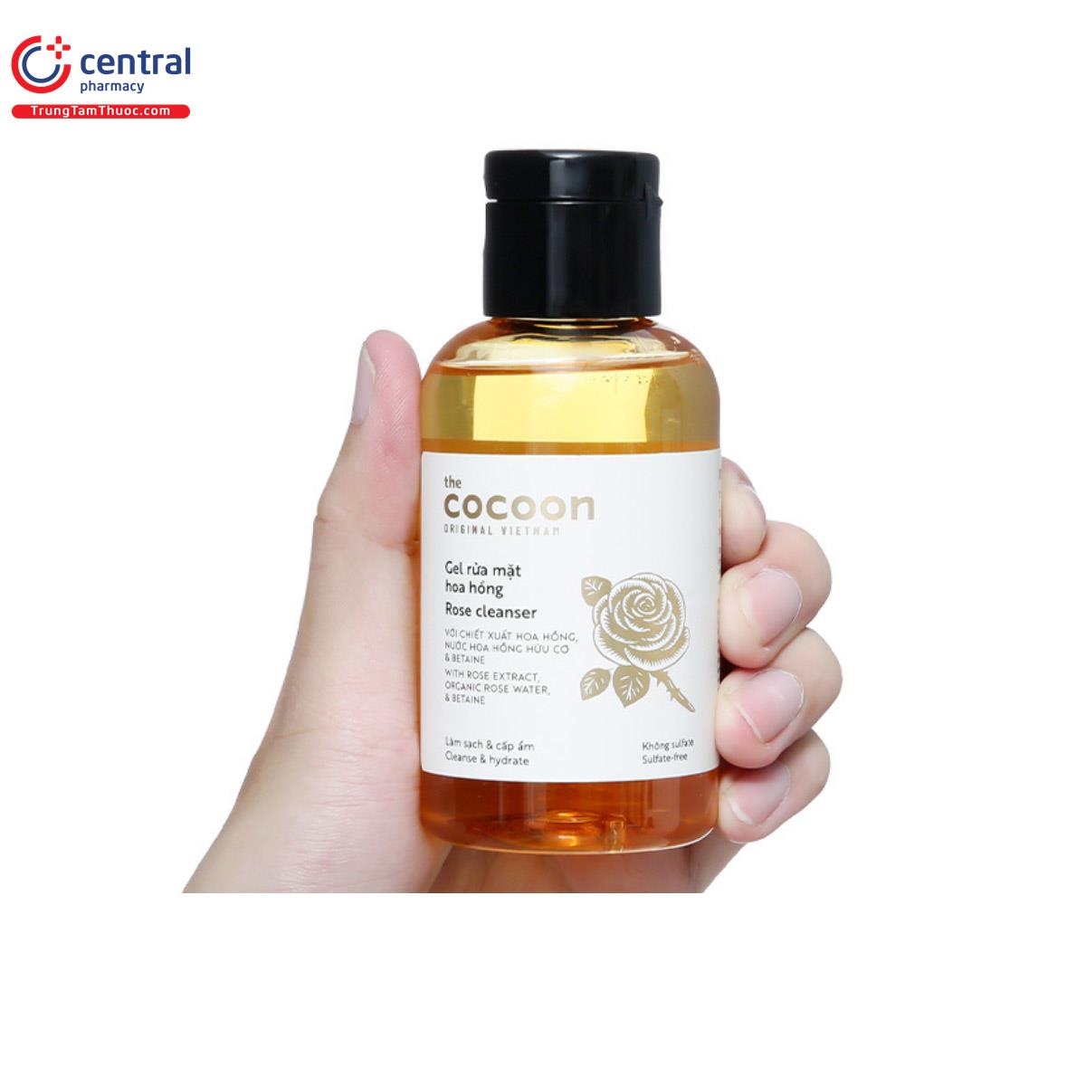 Gel rửa mặt hoa hồng Cocoon 140ml