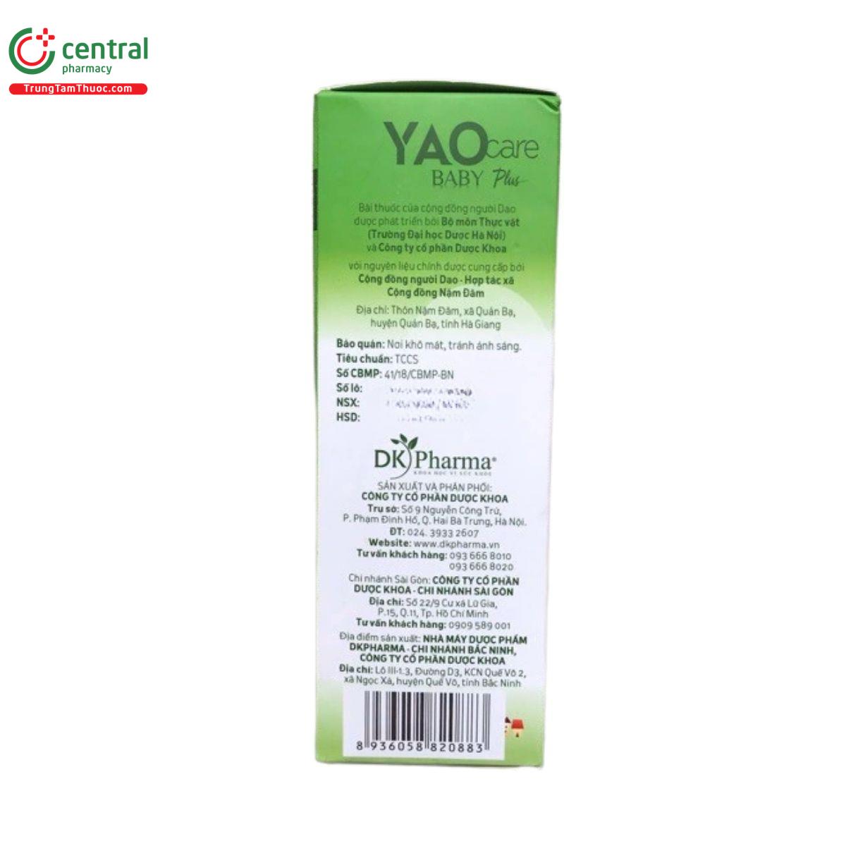 gel tam goi thao duoc yaocare baby plus 5 M5622