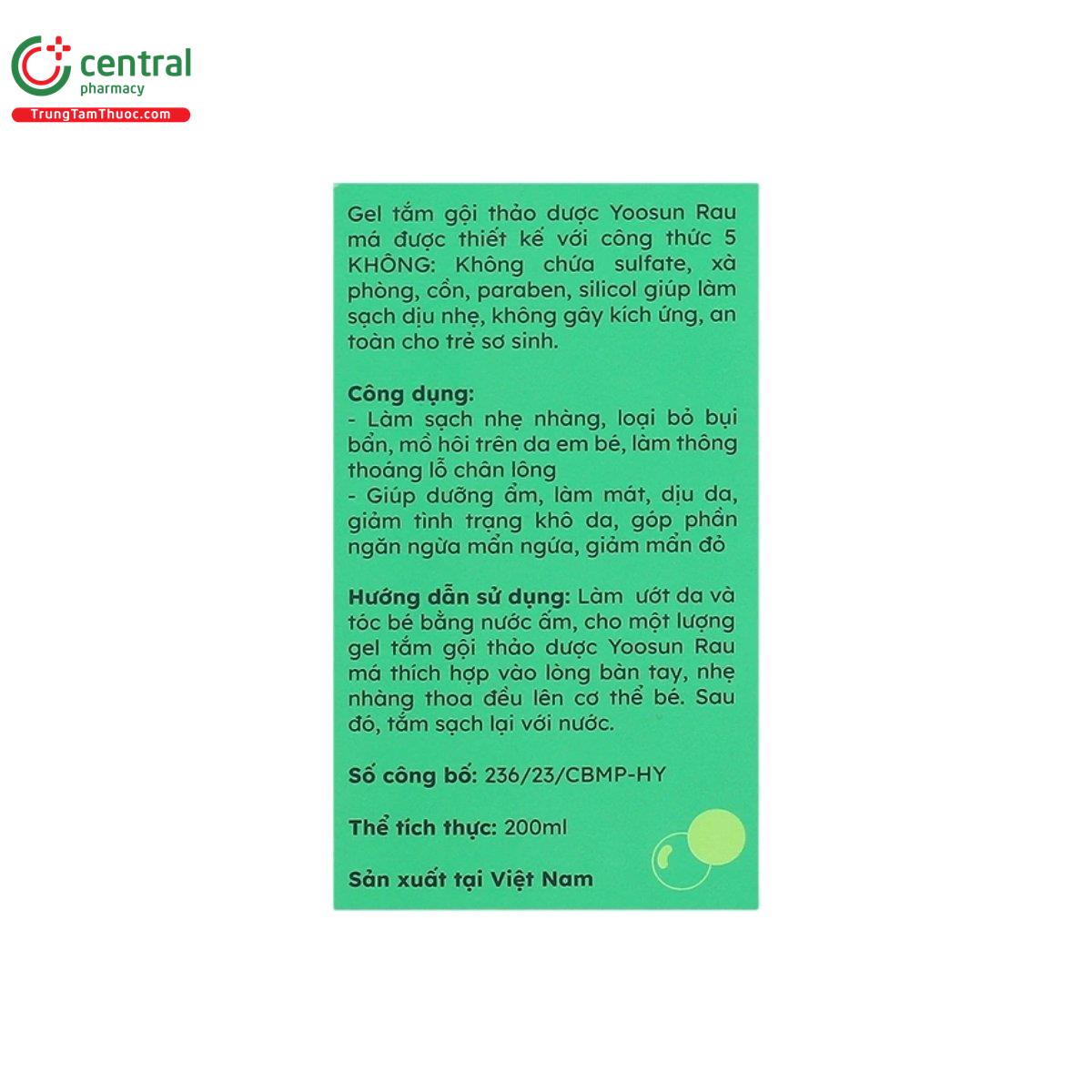 gel tam goi thao duoc yoosun rau ma 10 V8574