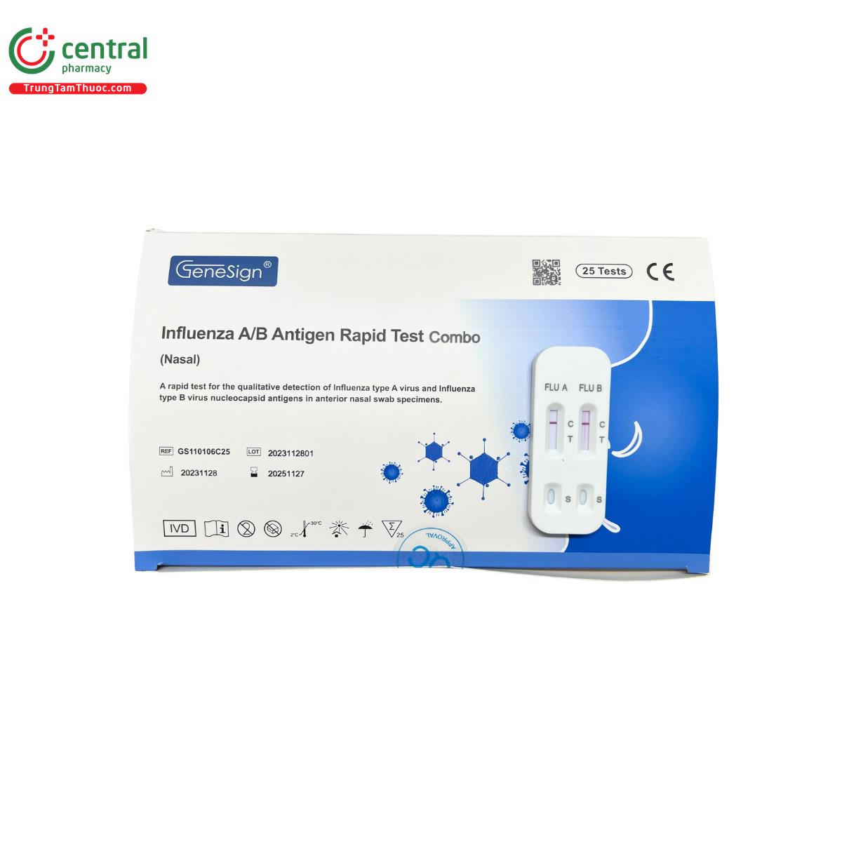 GeneSign™ Influenza A/B Antigen Rapid Test Combo