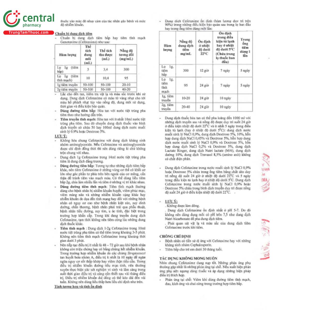 genotaxime 1g 6 T7148