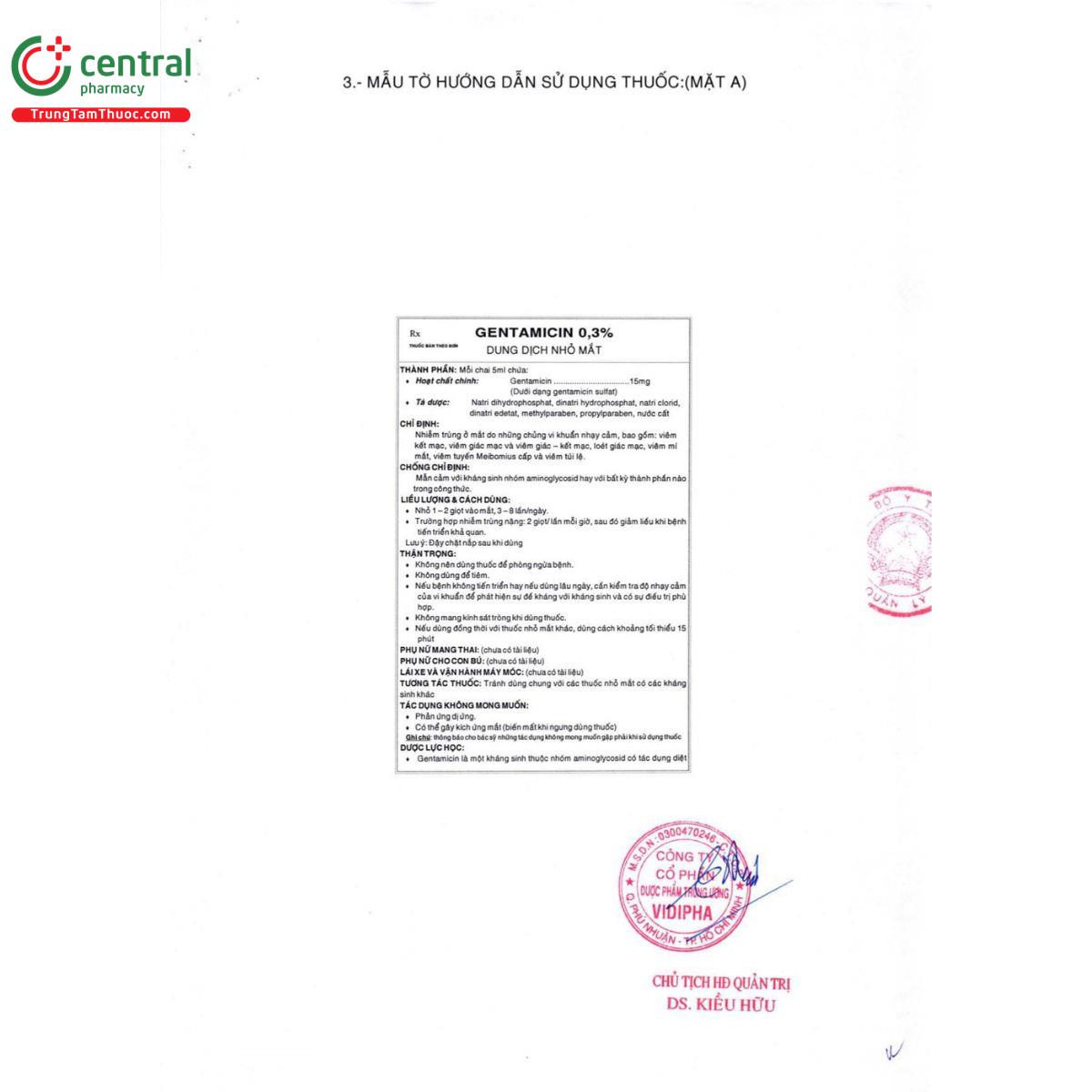 gentamicin 03 vidipha 10 R7876