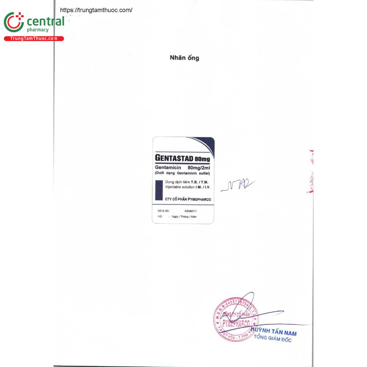 gentastad 80mg 6 M5778 gentastad 80mg 6 M5778