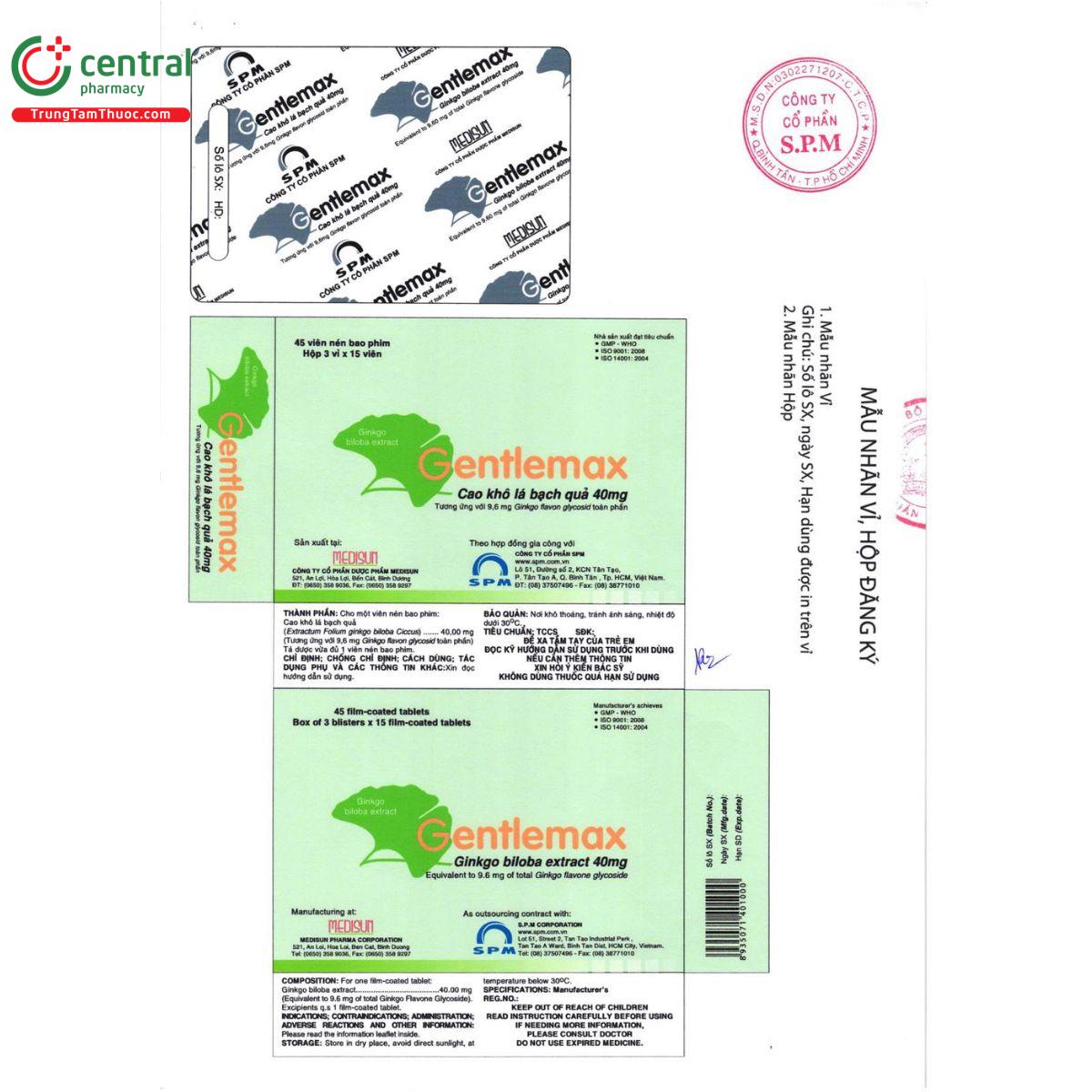 gentlemax 40mg 5 V8238 gentlemax 40mg 5 V8238