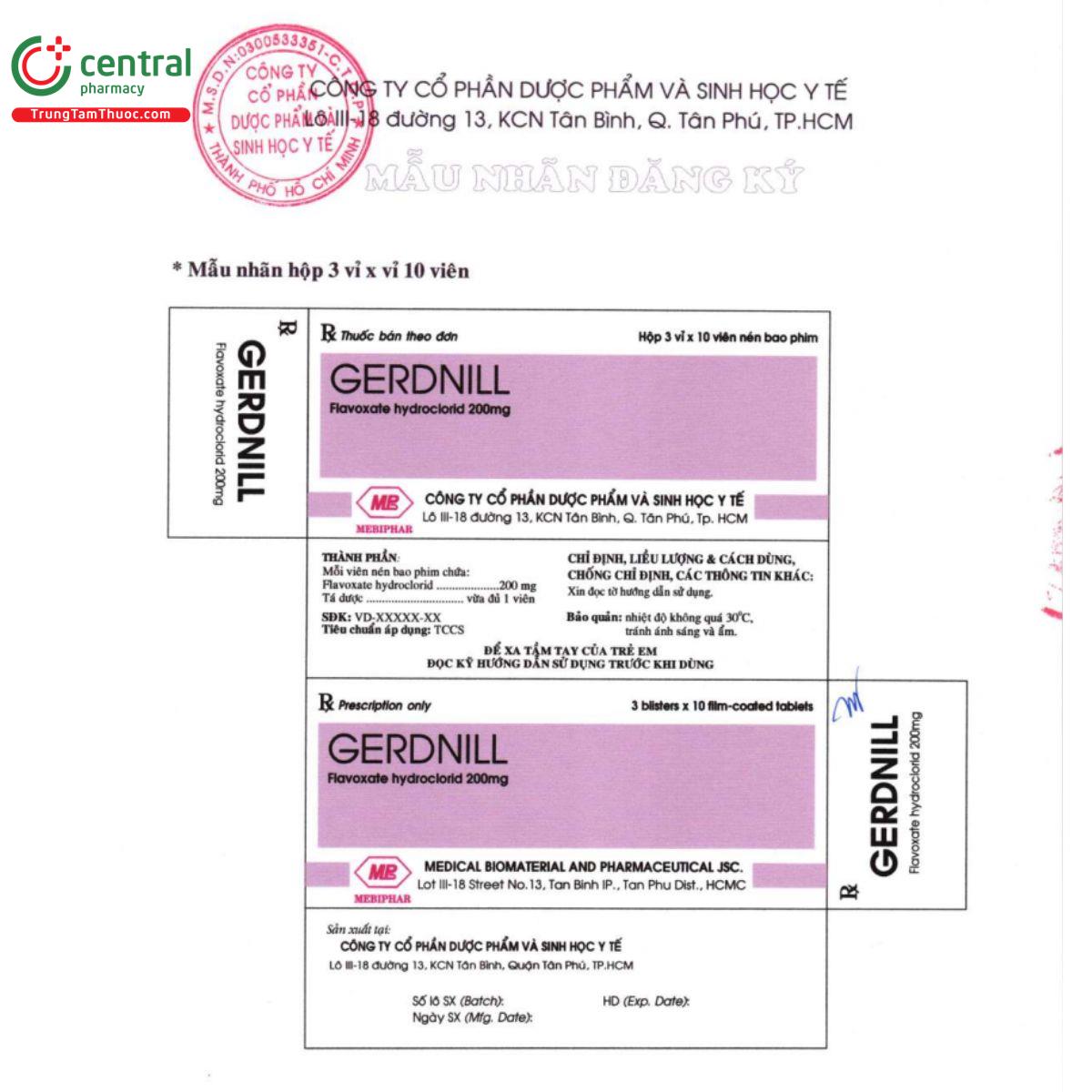 gerdnill 200mg 3 U8134