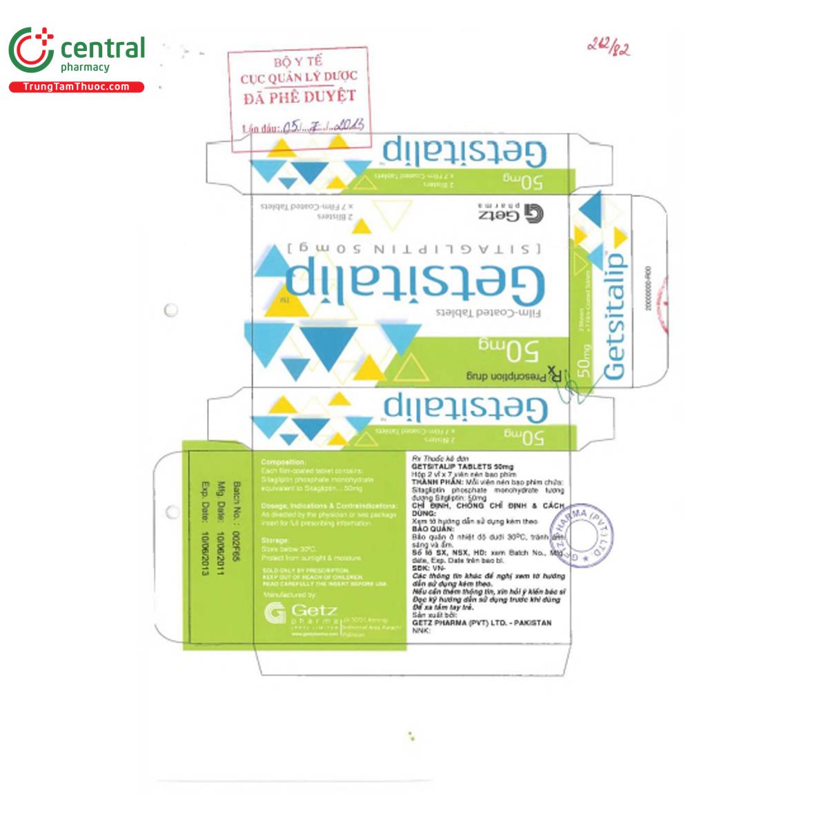 getsitalip 50mg 3 F2088 getsitalip 50mg 3 F2088