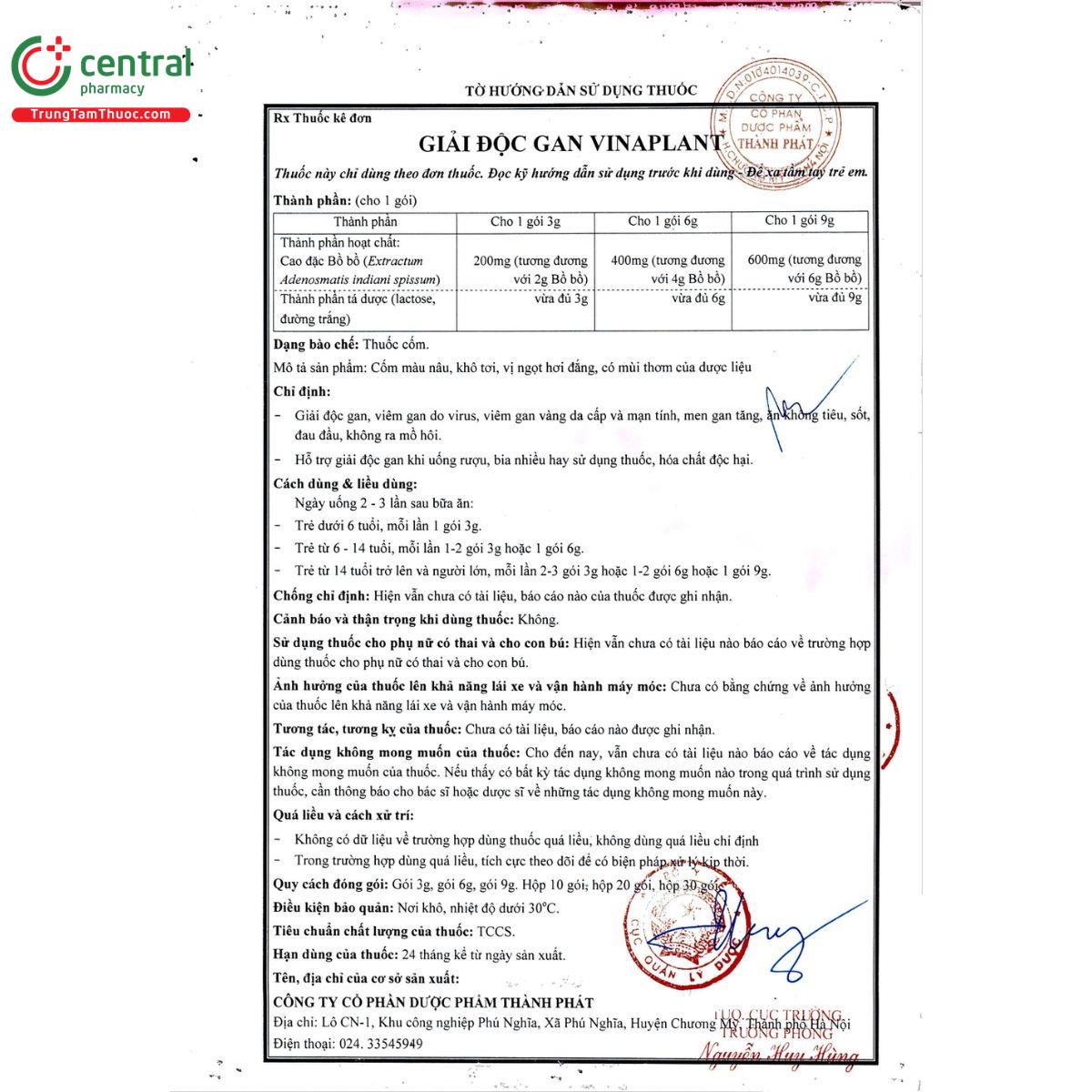 giai doc gan vinaplant 15 F2575 giai doc gan vinaplant 15 F2575