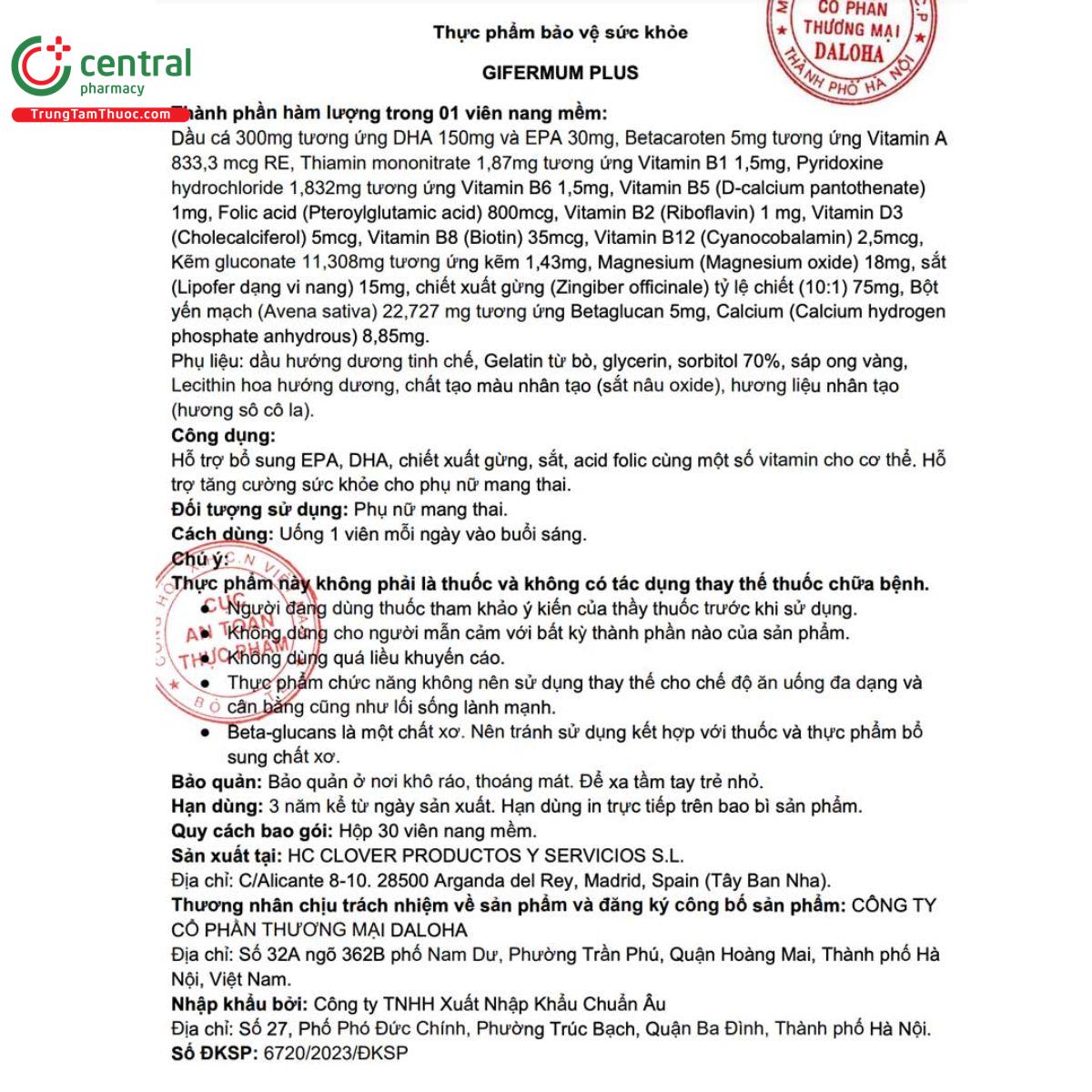 gifermum plus 7 V8731