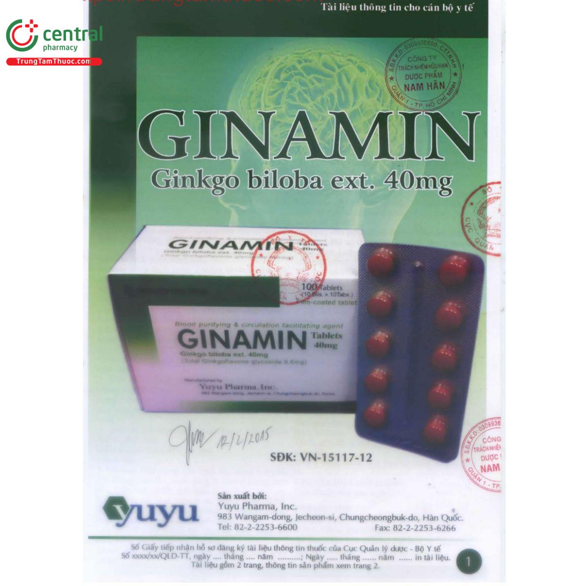 ginamin tablets 40mg 5 Q6608