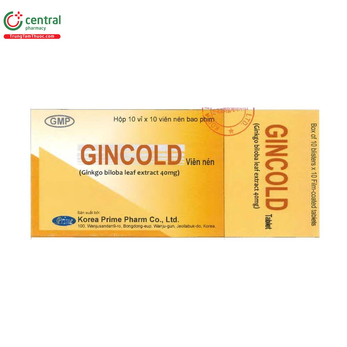 gincold 40mg 1 R7580