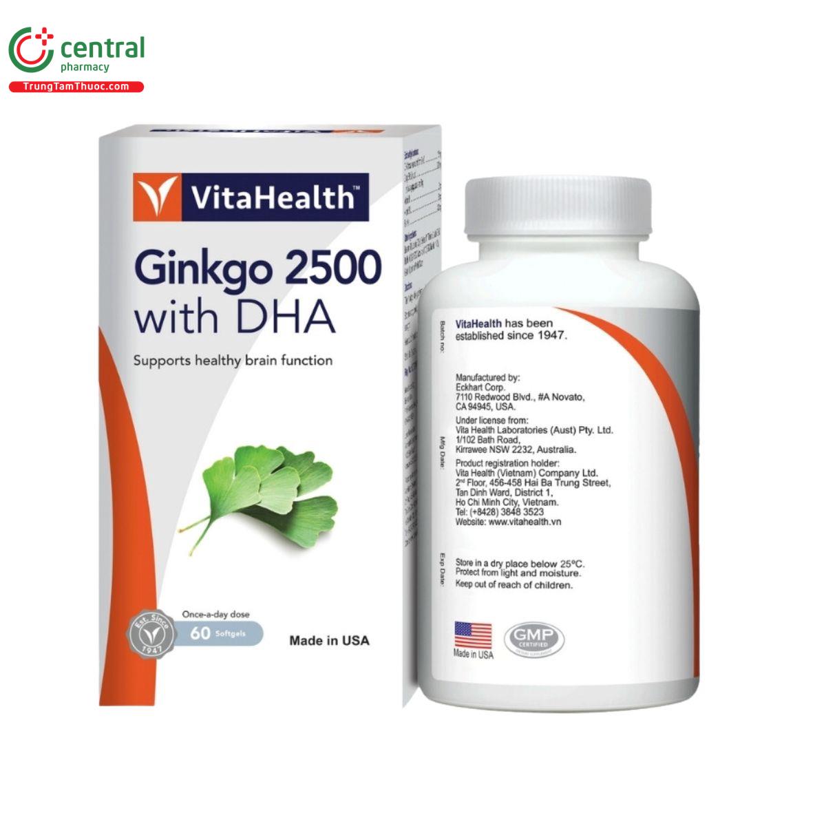 ginkgo 2500 with dha vitahealth 2 S7306