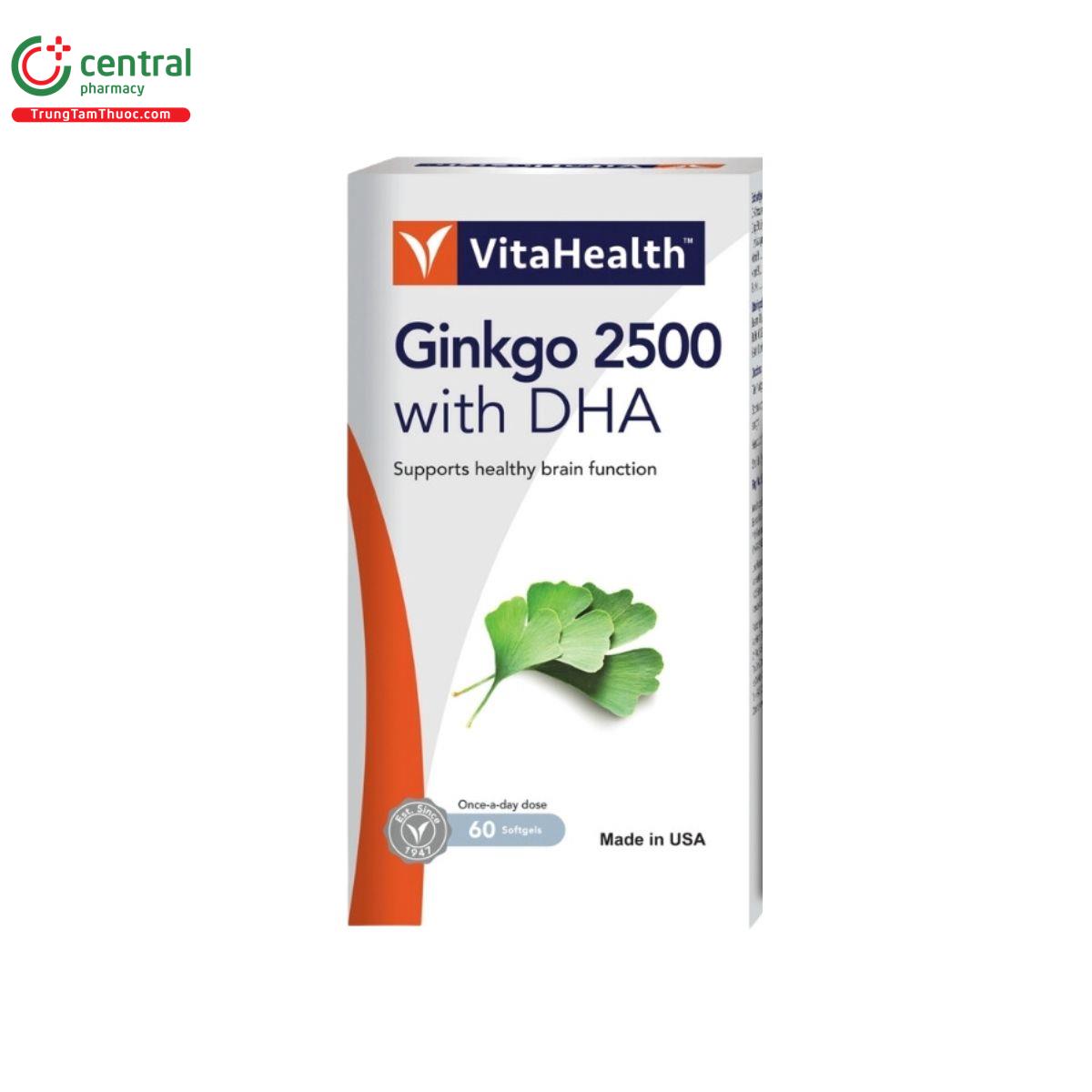 ginkgo 2500 with dha vitahealth 4 R7384