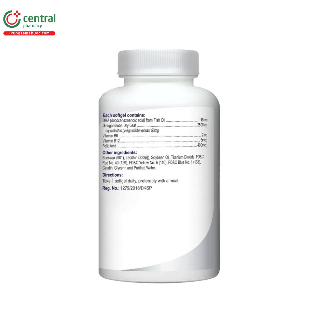 ginkgo 2500 with dha vitahealth 8 O6327