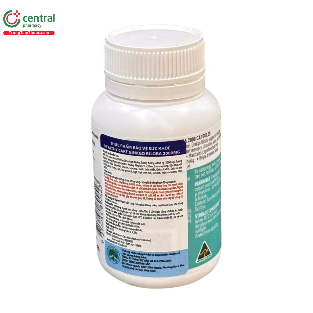 ginkgo biloba 2000 healthy care 6 N5282