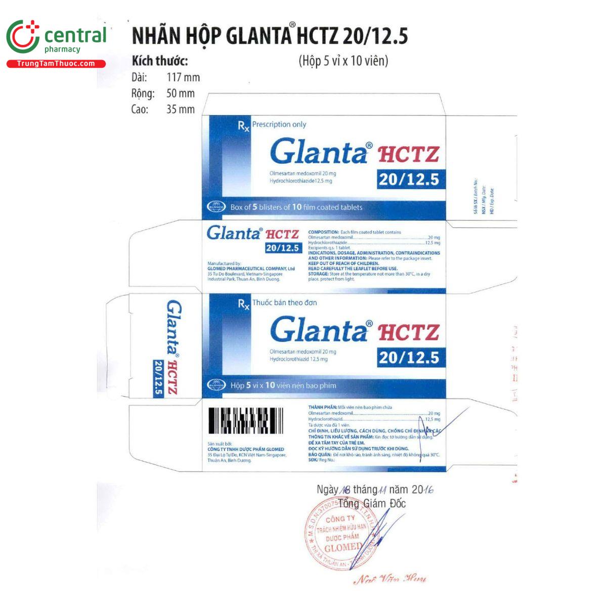 glanta hctz 20125 4 K4367