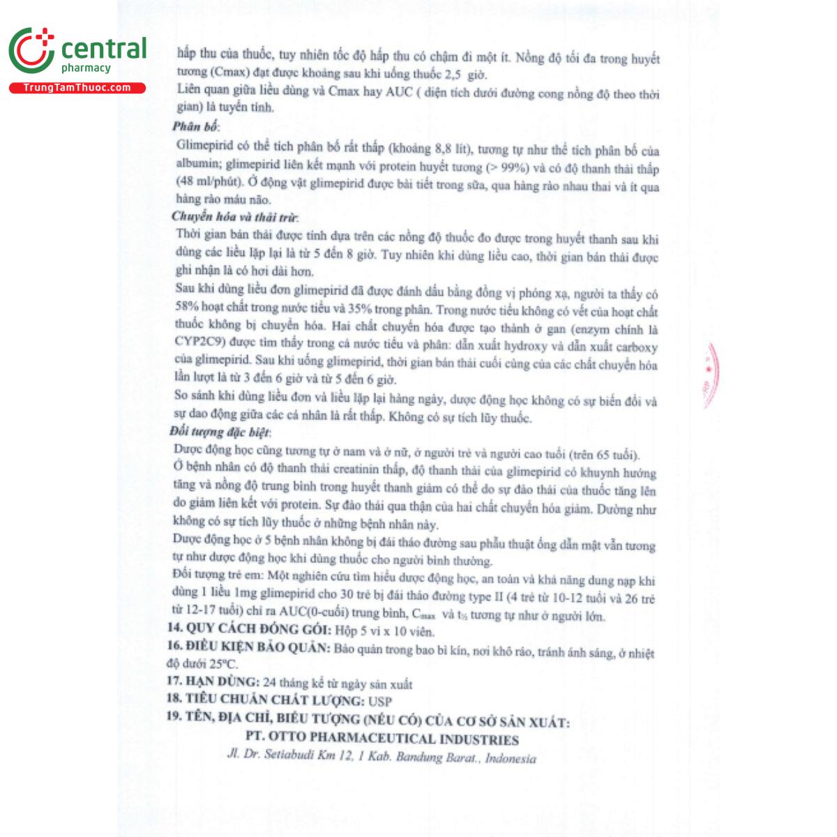 gliaride 2mg 11 K4325