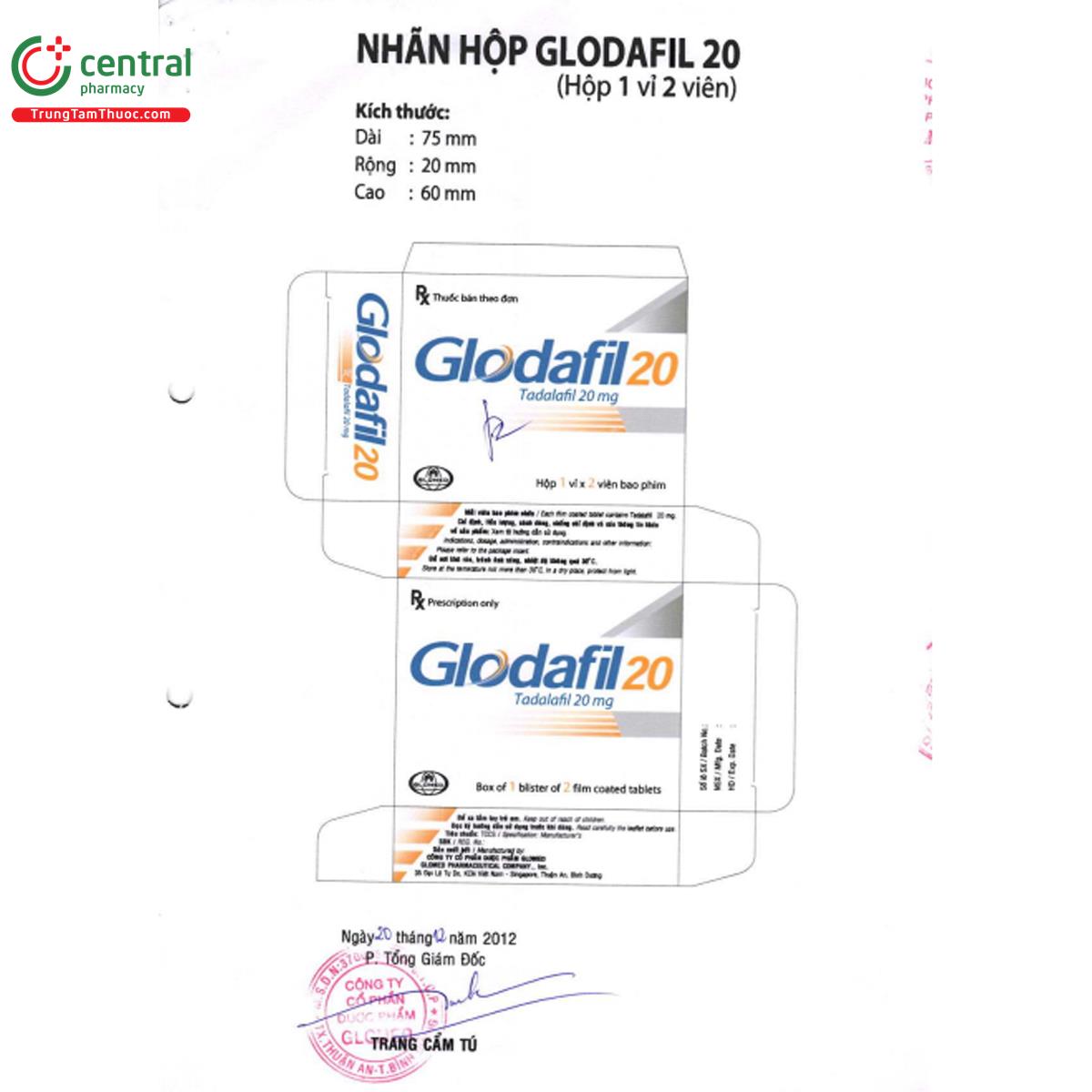 glodafil 20mg 4 K4881 glodafil 20mg 4 K4881