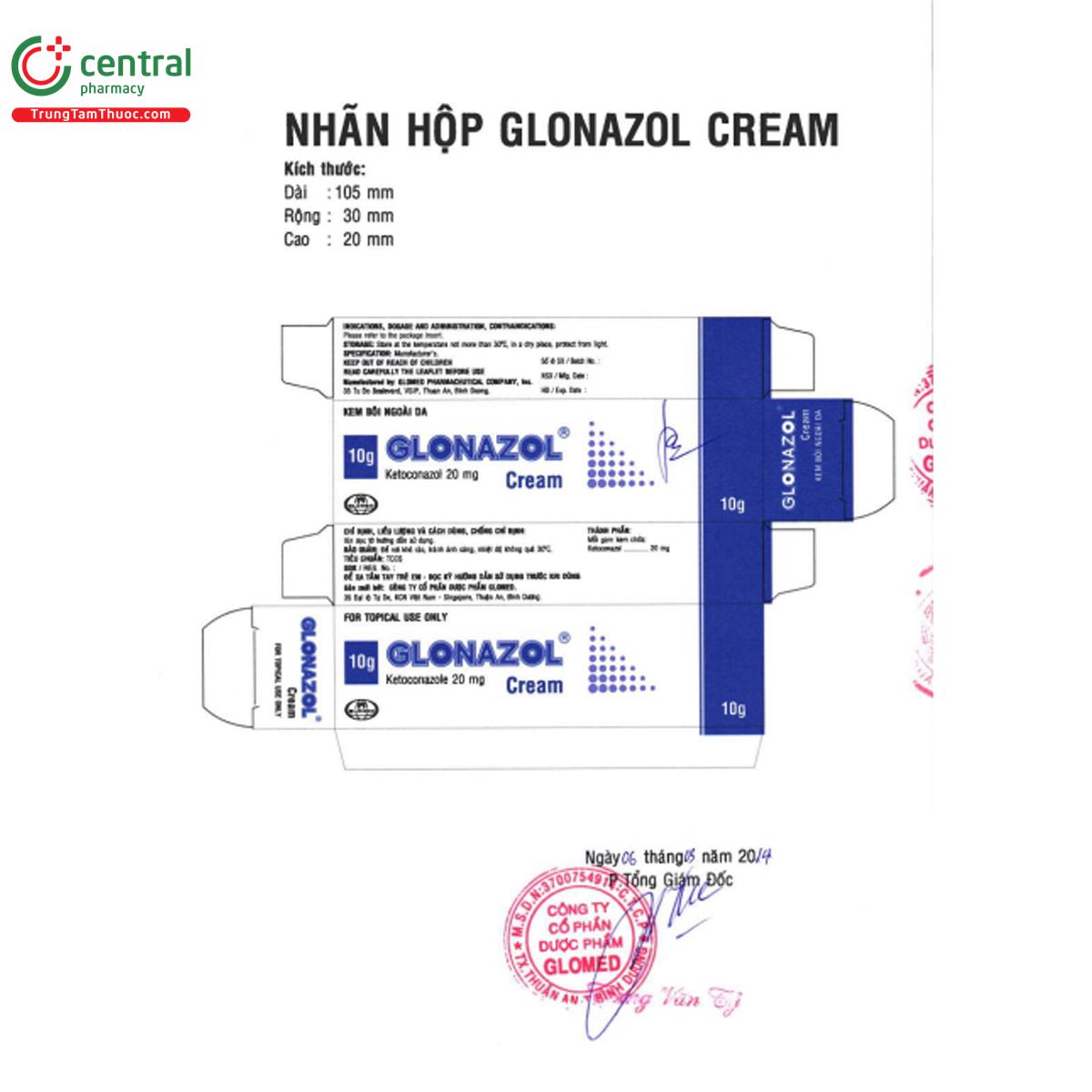 glonazol cream 5 E1177 glonazol cream 5 E1177