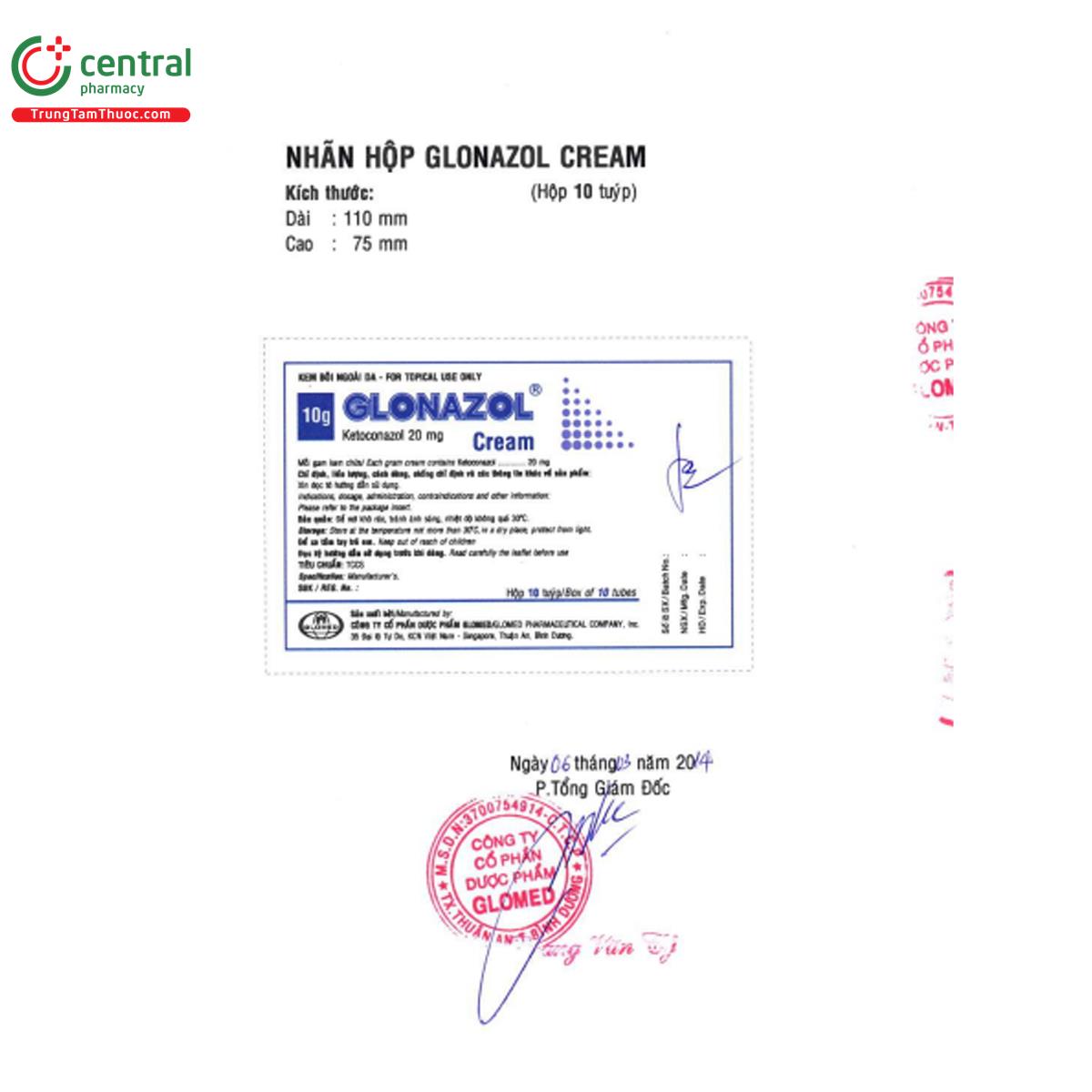 glonazol cream 6 S7857 glonazol cream 6 S7857