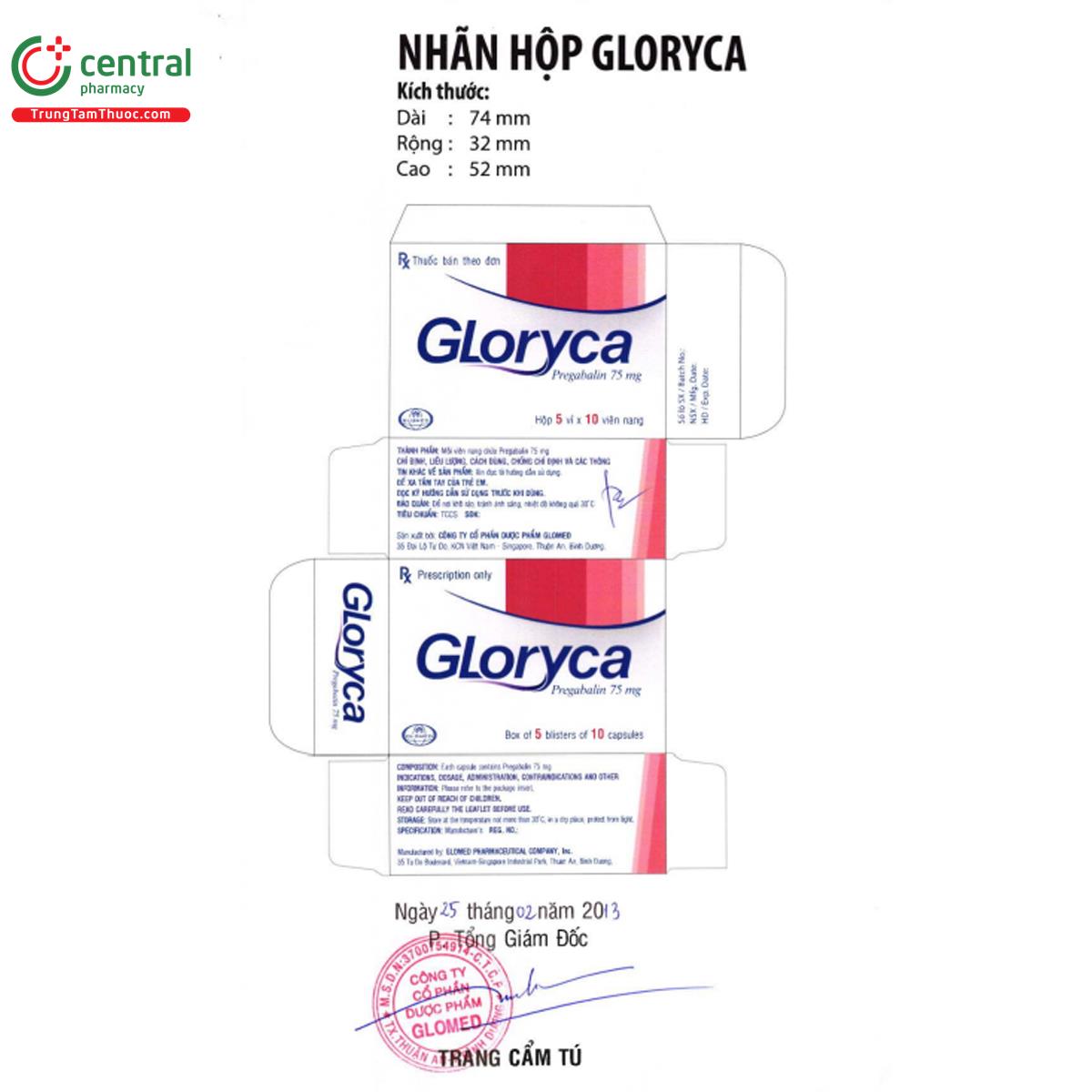 gloryca 75mg 7 J3855 gloryca 75mg 7 J3855