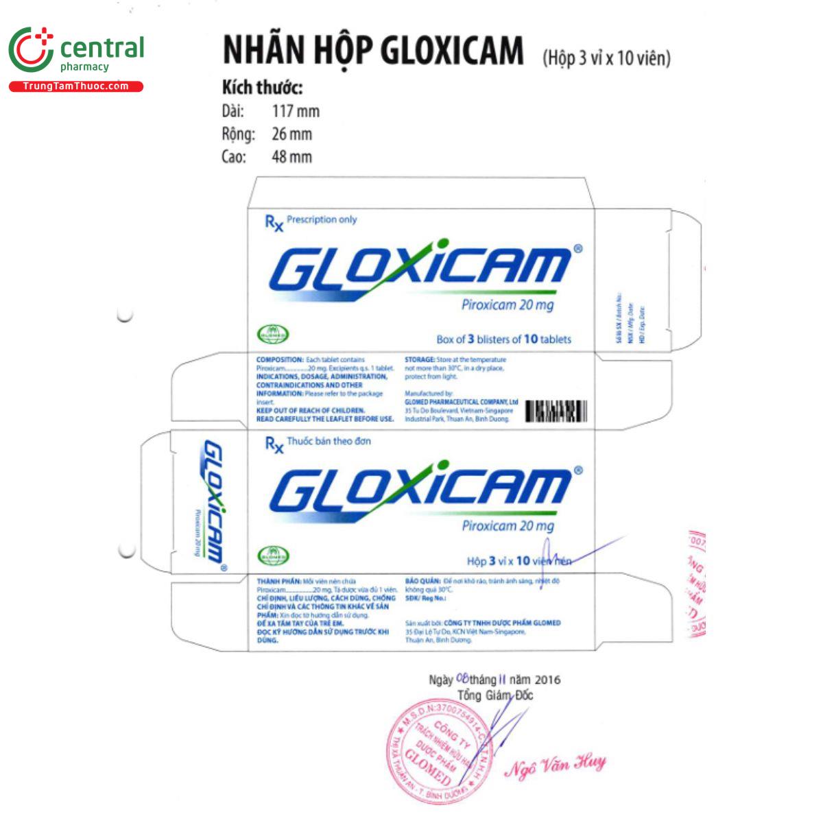 gloxicam 9 D1760 gloxicam 9 D1760