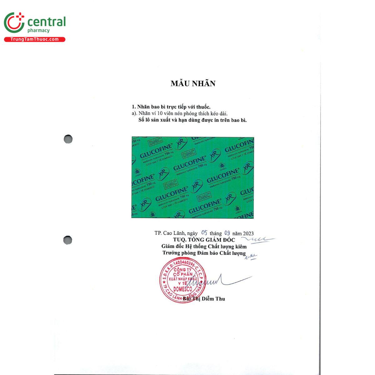 glucofine xr 750mg 2 P6228