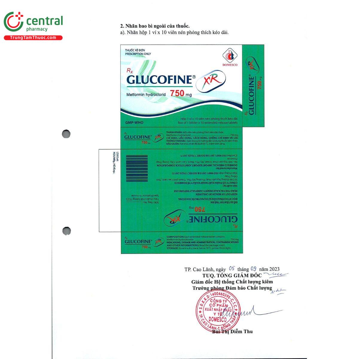 glucofine xr 750mg 3 Q6206