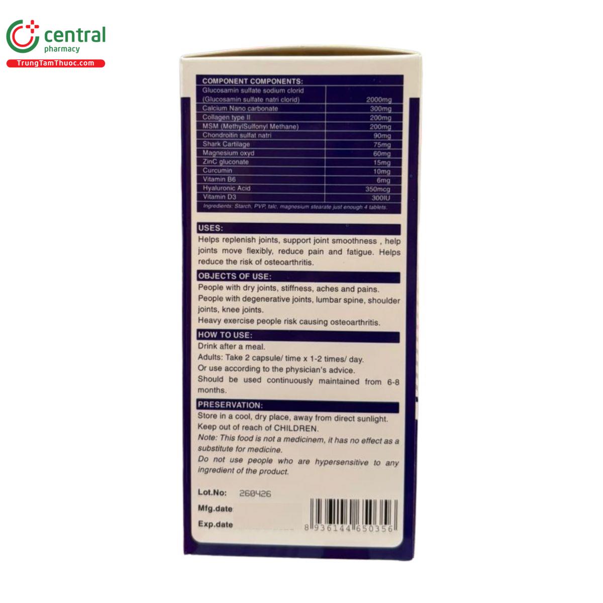 glucosamin 2000mg truong dai hung 3 K4144