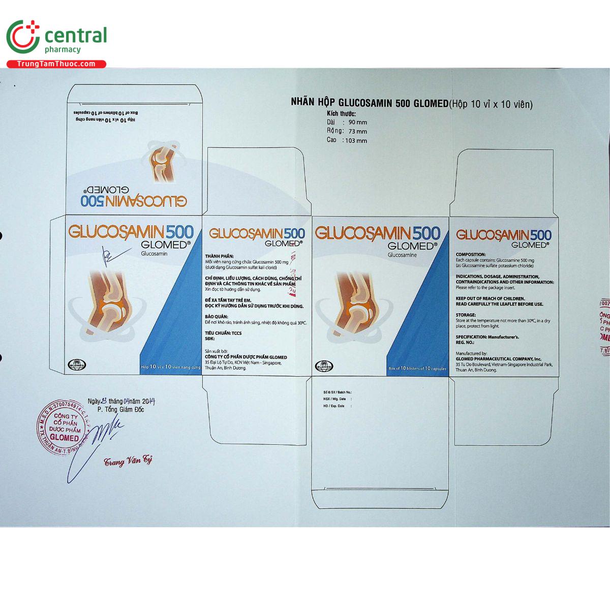 glucosamin 500 glomed 5 N5204 glucosamin 500 glomed 5 N5204