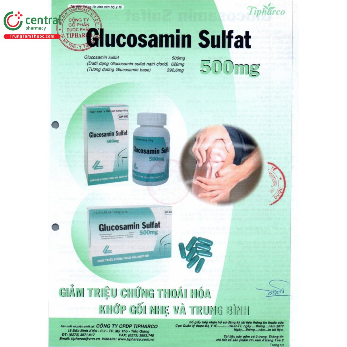 glucosamin sulfat 500mg tipharco 7 A0124