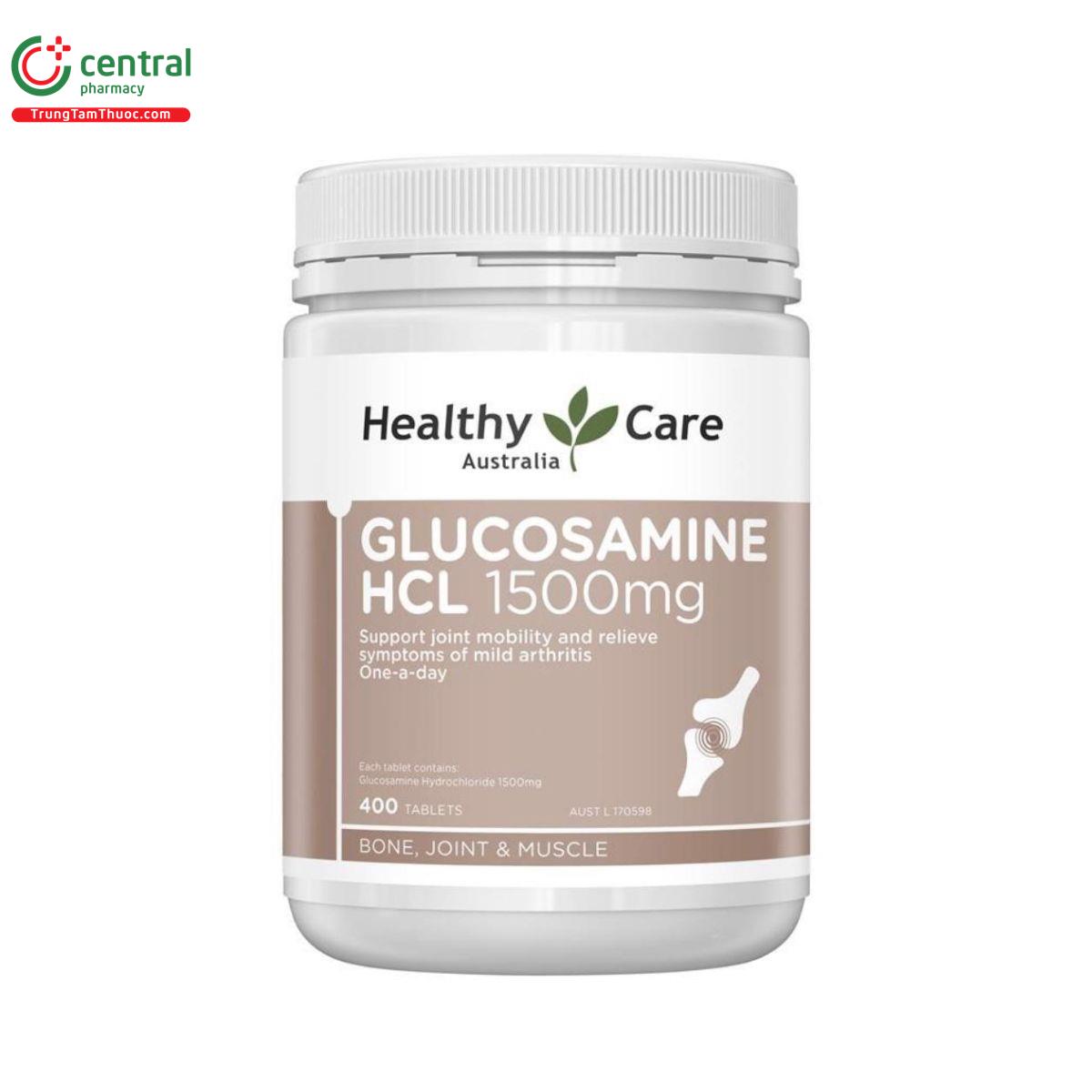 glucosamine hcl 1500mg healthy care 1 G2440