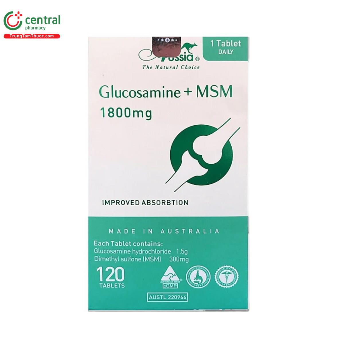 glucosamine msm 1800mg aussia 4 K4066