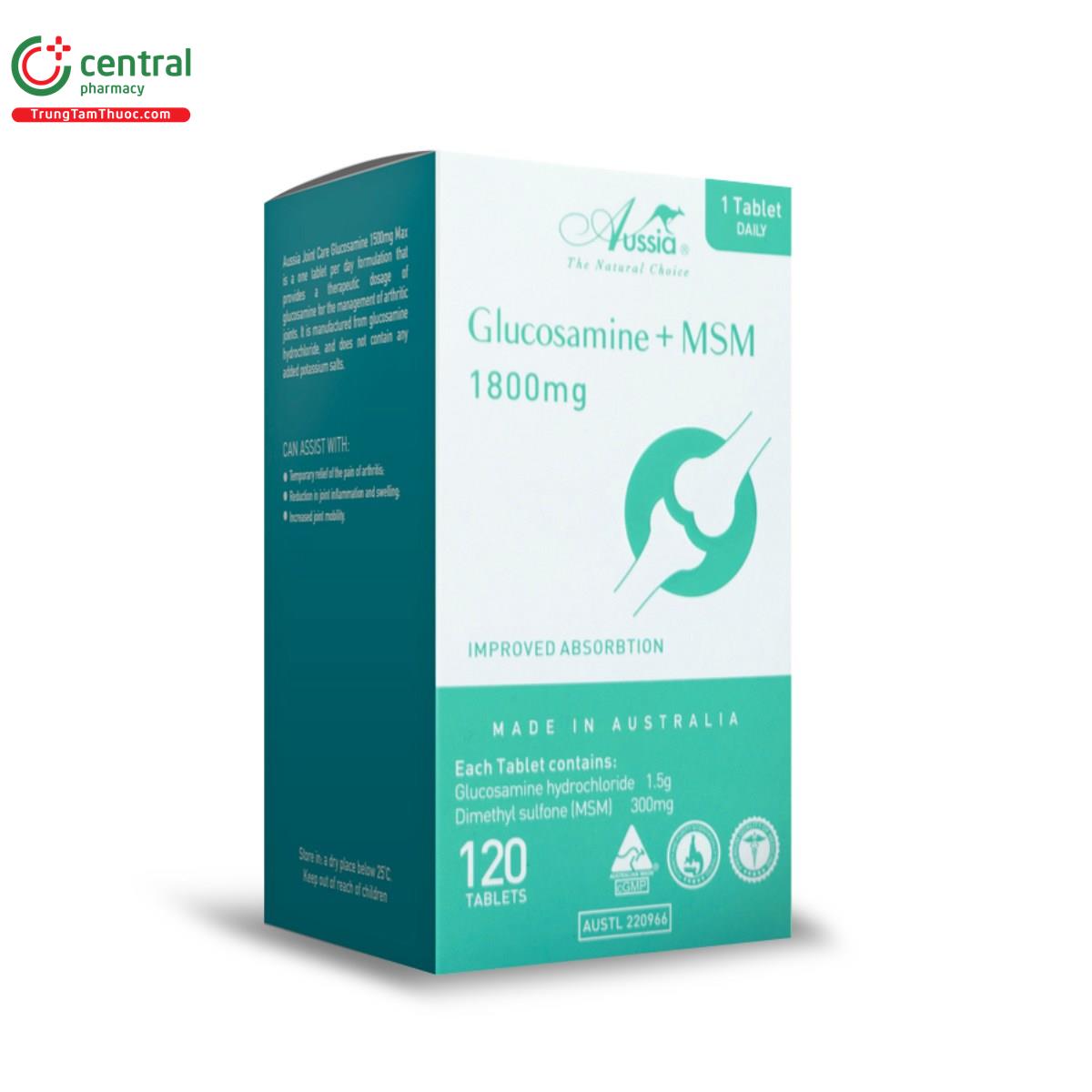 glucosamine msm 1800mg aussia 6 S7362