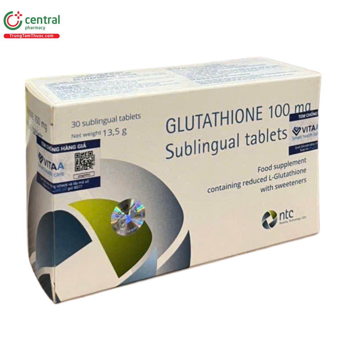 glutathione 100mg sublingual tablets 3 M5072