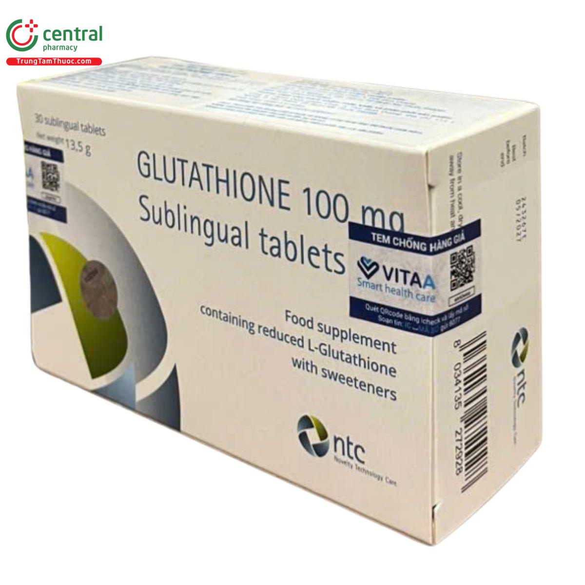 glutathione 100mg sublingual tablets 5 U8521