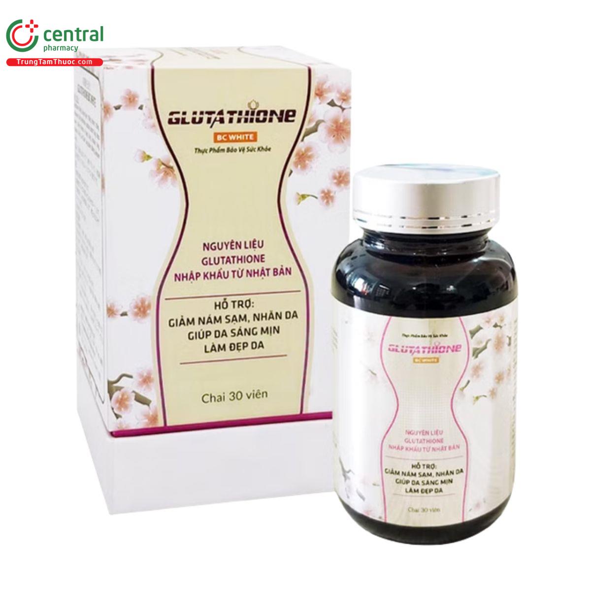Thuốc Glutathione BC White hỗ trợ chống oxy hóa, làm sáng da, mờ nám