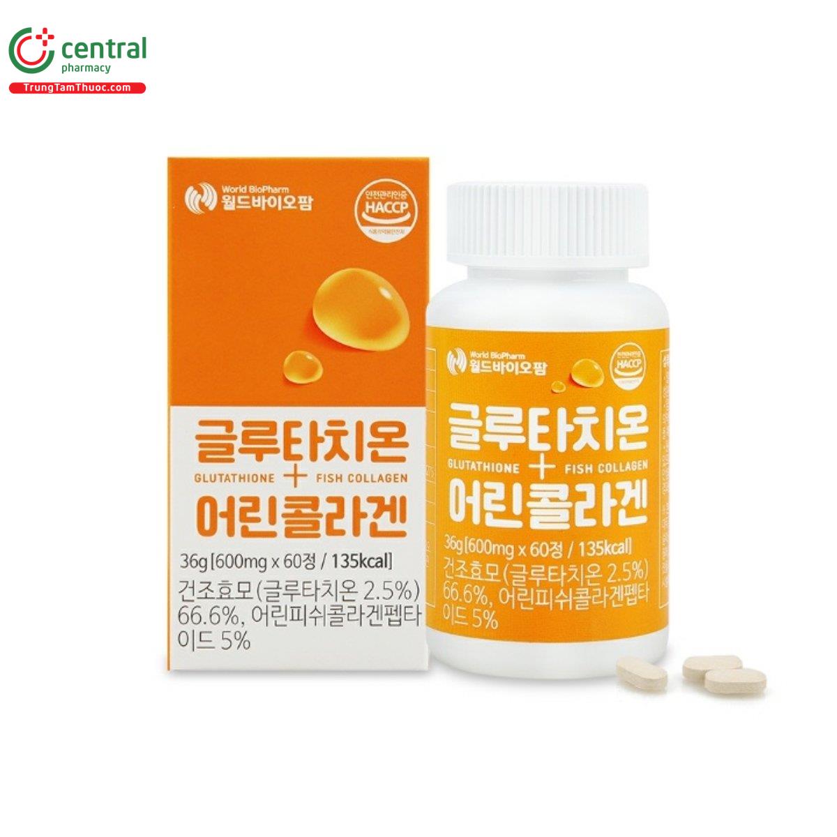 Vin ung Glutathione + Fish Collagen - Bo v v dng trng hng da