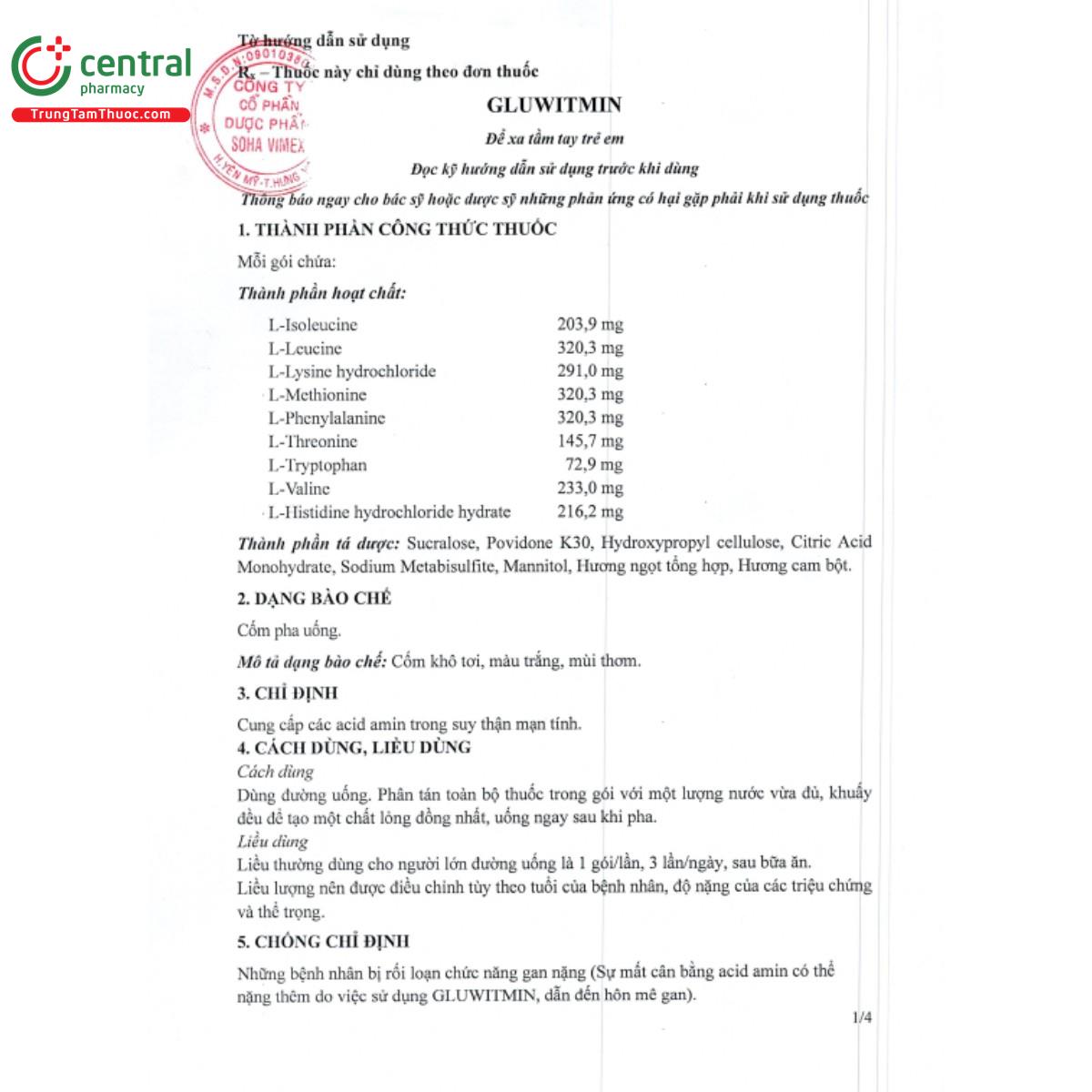 gluwitmin 5 N5838 gluwitmin 5 N5838