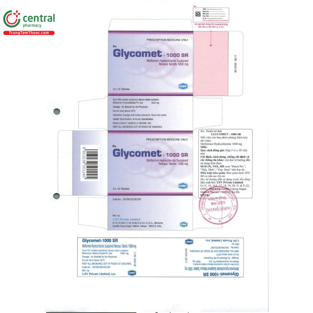 glycomet 1000 sr 3 G2188