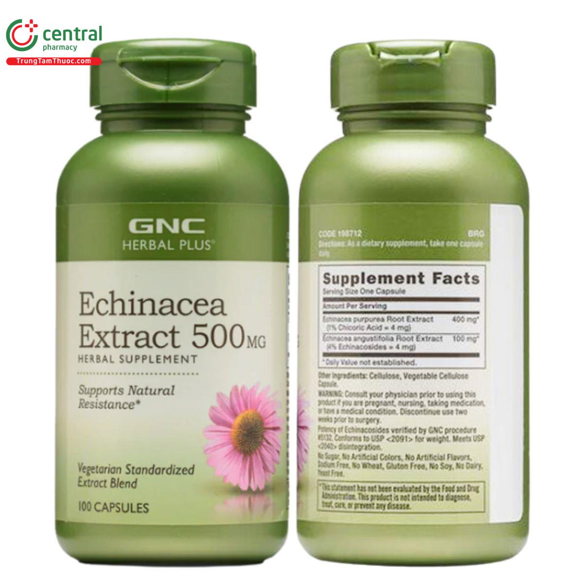 gnc echinacea extract 500mg C0426