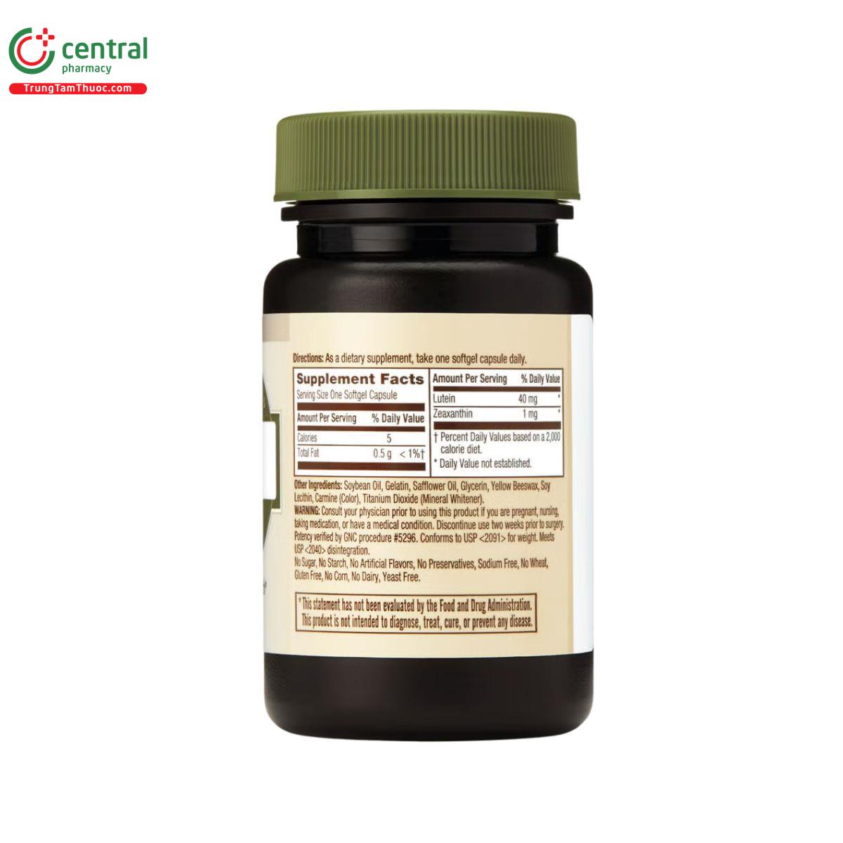 gnc lutein 40mg 3 B0505