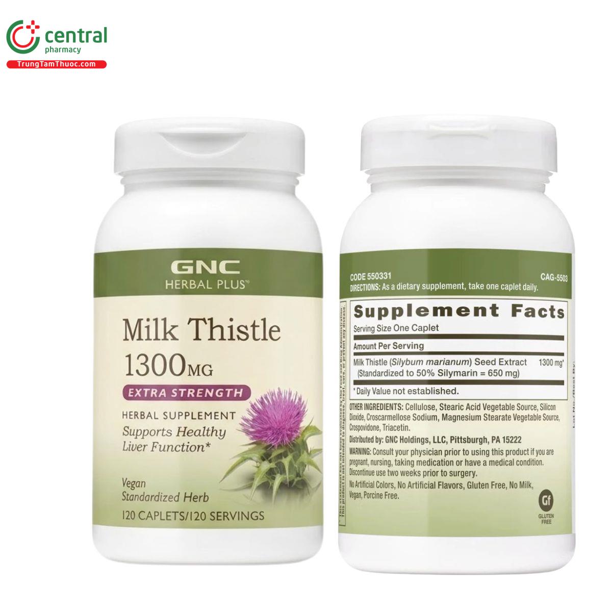 gnc milk thistle 1300mg 2 F2556 gnc milk thistle 1300mg 2 F2556