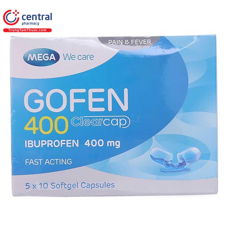 Gofen 400 clearcap (Hộp 50 viên)