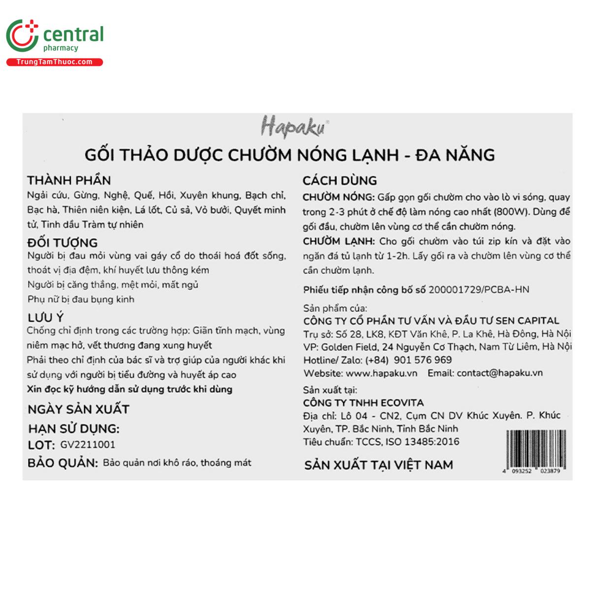 goi thao duoc chuom nong lanh da nang hapaku 6 U8367