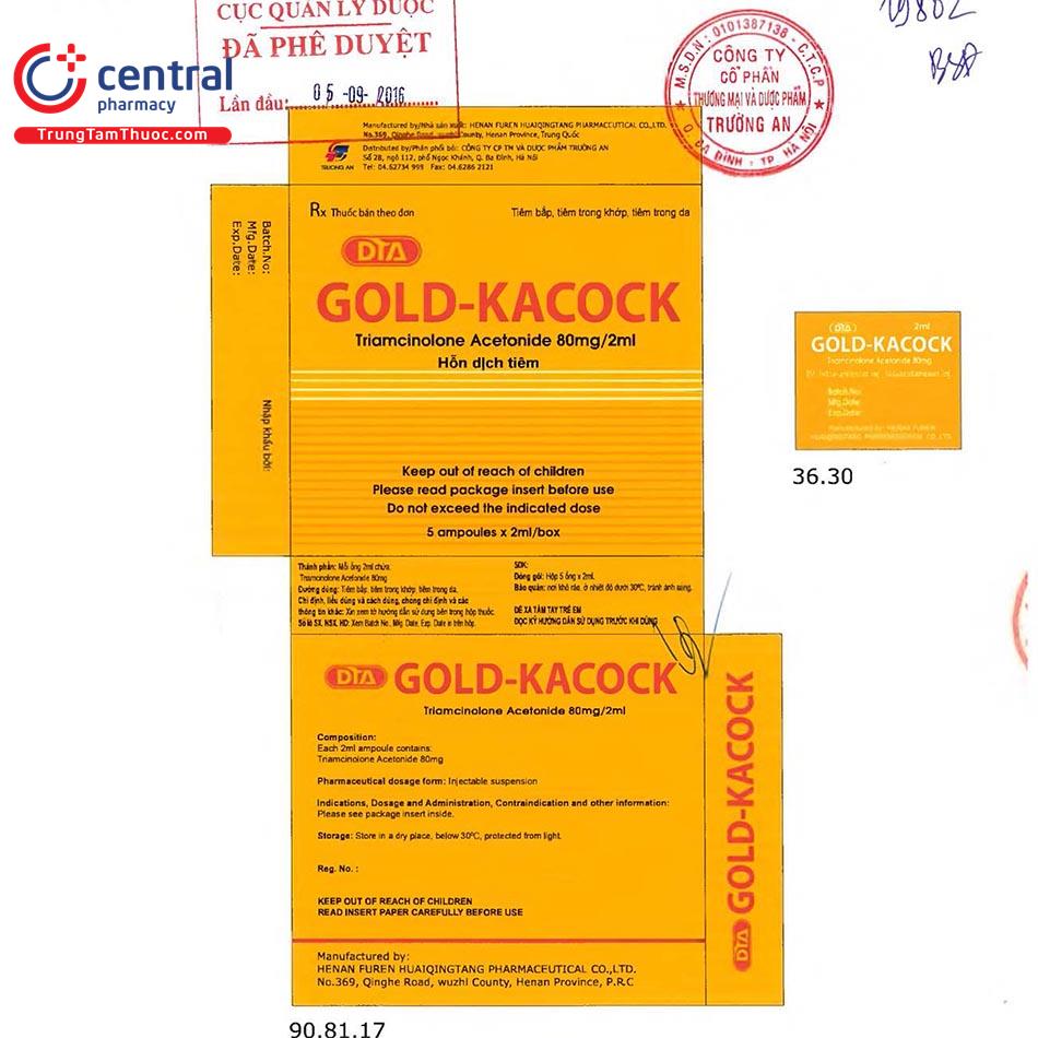 gold kacock 4 L4367