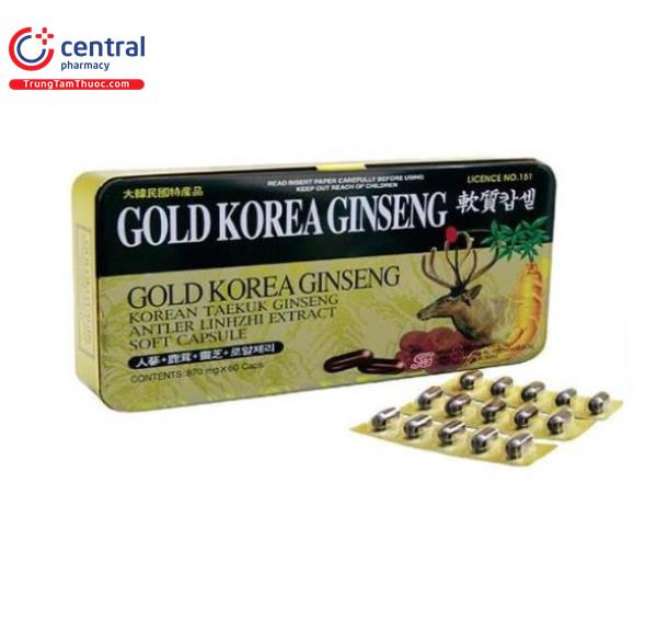 Thuốc bổ khí huyết Gold Korea Ginseng: Cách dùng, liều dùng, giá bán