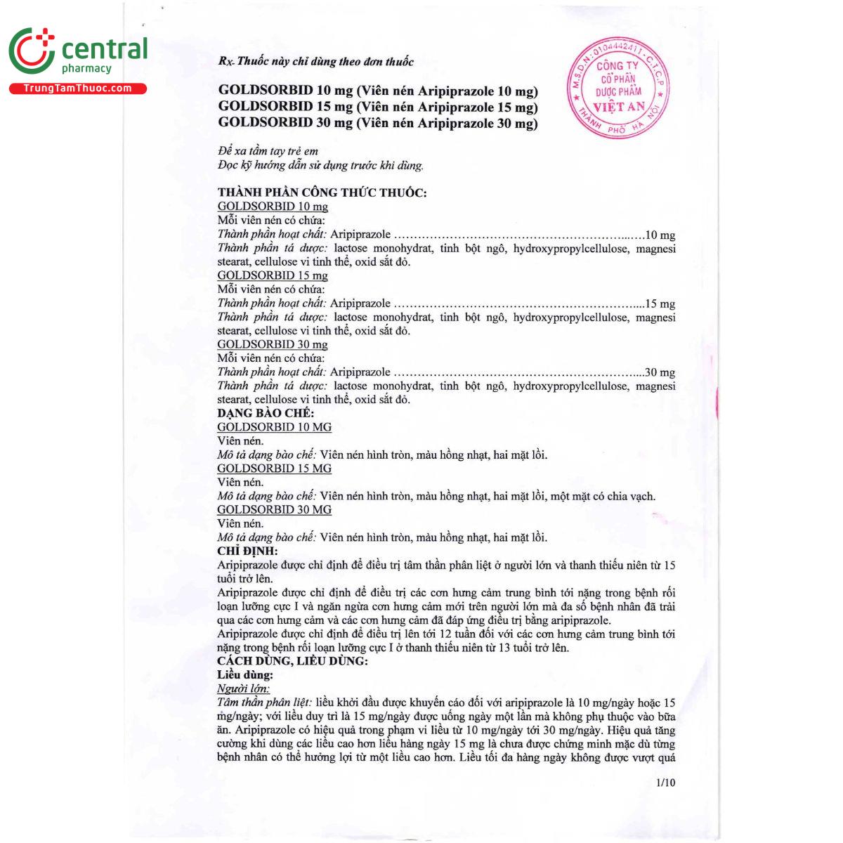 goldsorbid 10 3 O6438 goldsorbid 10 3 O6438