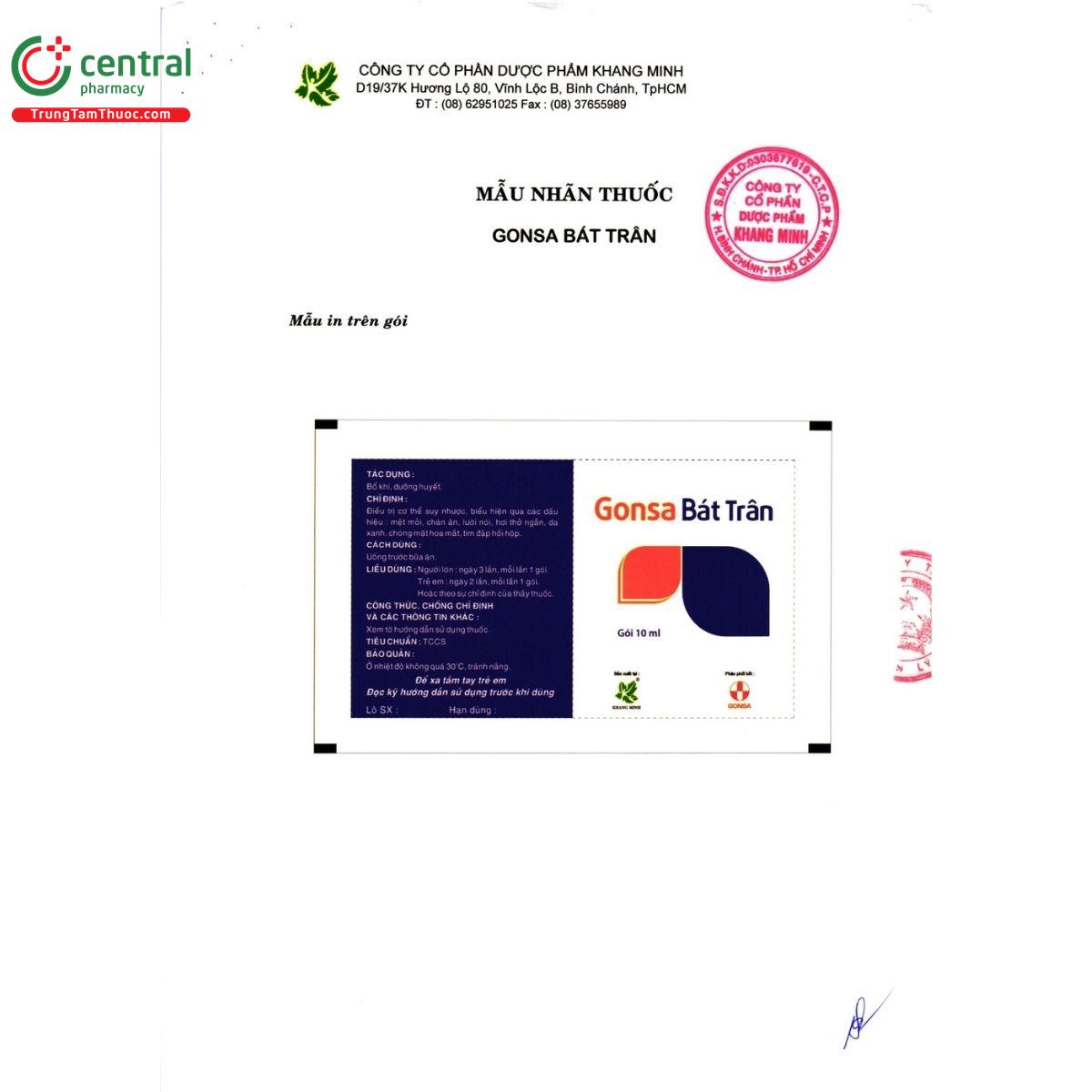 gonsa bat tran 12 B0020 gonsa bat tran 12 B0020